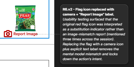 Iterated (v2) camera icon with explicit Report Image text label.